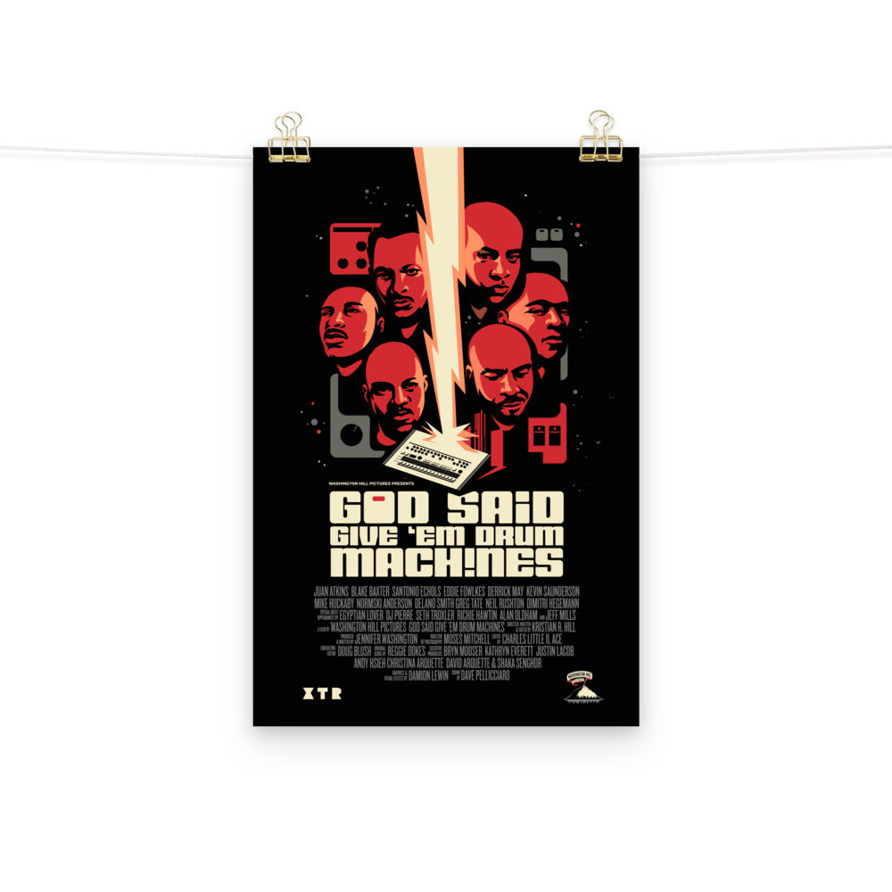 God Said Give ’Em Drum Machines 12x18 Poster