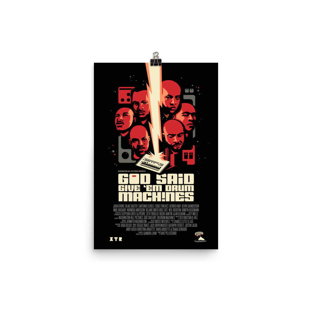 God Said Give ’Em Drum Machines 12x18 Poster