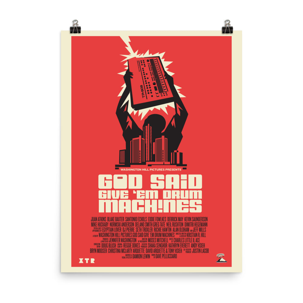 God Said Give 'Em Drum Machines Classic poster 18x24